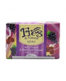 Fres and Natural Bar Soap With Real Yogurt and Fruit Extract – Grape and Lychee Fres and Natural Bar Soap With Real Yogurt and Fruit Extract – Grape and Lychee